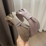 BOW ELEGANT SOLID COLOR HEADBAND_CWAHA2852