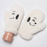 CARTOON WINTER THICK PLUSH HOOP NECK GLOVES_CWAG0272
