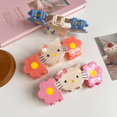 CAT FLOWER ACETATE CLAW CUTE CARTOON CLIP_CWAHA6010