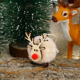Wool Felt Cartoon Deer Pendant Christmas Decoration_Cwmm2926