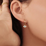 EVIL EYE BLUE EYE EARRINGS VINTAGE EARRINGS_CWAJE1773