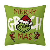 GRINCH CARTOON PRINT CHRISTMAS PILLOWCASE_CWMM1389