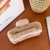 FAUX RABBIT FUR HAIR CLAW ELEGANT WINTER STYLE_CWABE0198