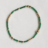 BOHEMIAN STYLE STACKING GOLD ANDCOPPER BEADBRACELET_CWMM3876
