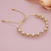 IMITATION PEARL BRACELET PURE HAND WOVEN BRACELET_CWMM3874