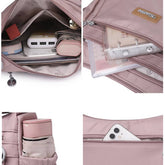 MULTI COMPARTMENT NYLON SHOULDER AND CROSSBODY BAG_CWASC1759