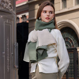 DOUBLE SIDED CRINKLE SCARF ELEGANT WINTER WRAP_CWASC0208