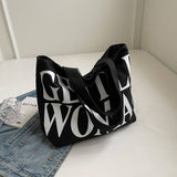 2024 NEW LETTER PRINT SIMPLE SHOULDER BAG_CWAB2671