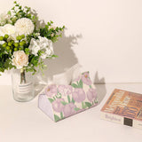 NEW HOME CAR GIRLY TEA TULIP NAPKIN STORAGE BOX_CWMM2244