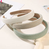 PLAID PATTERN HAIR HOOP_CWAHA0225