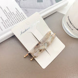 ACETATE SIDE BANG CLIP FRENCH MINIMALIST HAIR PIN_CWAHA2087