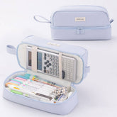 DOUBLE LAYER SOLID COLOR SIMPLE PENCIL CASE_CWMM1969