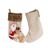 PLUSH EMBROIDERED CHRISTMAS STOCKING CANDY BAG_CWMS1449