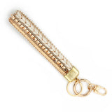 CUTE DAISY HANDWOVEN WRIST STRAP PHONE KEYCHAIN_CWAB5030