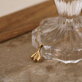 SMALL SKIRT FAN SHAPED TEARDROP NECKLACE_CWMM5585