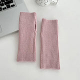 Versatile Knitted Warm Vertical Striped Gloves_Cwag0142