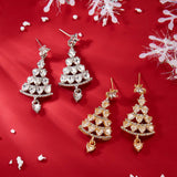 ALL MATCH CASUAL CHRISTMAS TREE EARRINGS_CWAJE2399
