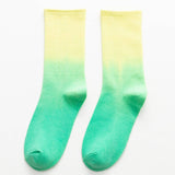 MIDDLE TUBE TIE DYED SKATEBOARD SPORTS SOCKS_CWMS0242