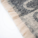 LETTER JACQUARD SCARF WINTER SHORT FRINGE WRAP_CWASC0863