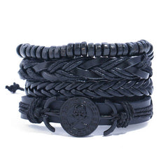 MENS PUNK SIMPLE RETRO SET BRACELET_CWMM4523