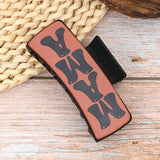 SUNFLOWER RETRO LETTERS WESTERN HAIR CLAW CLIPS_CWASC1623