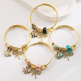 FAIRY STYLE SWAN BOW RHINESTONE COUPLE BRACELET_CWMM8562