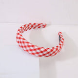 Cwaha1107_Literary Plaid Headband With Wide Edge