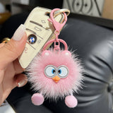 CUTE LITTLE YELLOW DUCK CAR KEYCHAIN BAG PENDANT_CWMM2550
