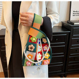 Fashion Simple Knitted Flower Tote Bag_Cwab2419