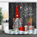 HOT SALE CHRISTMAS WATERPROOF SHOWER CURTAIN_CWMM1808