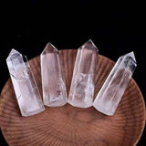 CLEAR QUARTZ CRYSTAL POINT HEX TOWER_CWMM8098