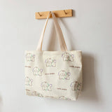 CUTE CARTOON CANVAS TOTE BAG FOR GIRLS LARGE_CWAB5659