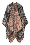 LEOPARD PRINTING SHAWL WRAP CAPE PONCHOS_CWASC042