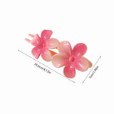 GRADIENT FLOWER HAIR CLIP DUCKBILL UPDO ACCESSORY_CWMM4988