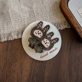 Handmade Bunny Cherry Fabric Hair Clip_Cwaha08354