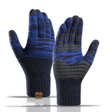 MENS COLORBLOCK OFFSET TOUCHSCREEN GLOVES_CWMM1485