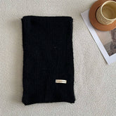 Winter Solid Wool Blend Scarf Soft And Versatile_Cwasc2286