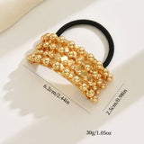 Simple U-Shaped Hairpin Geometric Square Metal