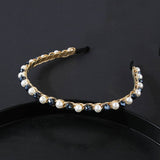 Women Simple Crystal Pearl Hairband_Cwaha0474