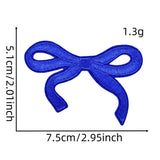 NEW BABY COLORFUL BOW EMBROIDERED PATCH_CWMM4023