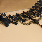 HALLOWEEN LACE GOTHIC PUNK SHORT NECKLACE COLLAR_CWMM0138