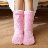 Winter Warm Leg Covers Plush Indoor Slippers_Cwms0706