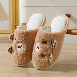 HOUSEHOLD CUTE CARTOON BEAR COTTON SLIPPERS_CWSHS0319