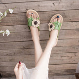 Sunflower Flip-Flops Non-Slip Slippers For Womens_Cwshs0676