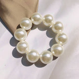 PEARL HAIR TIE BRACELET FOR WOMEN CHIC SWEET_CWAHA0128