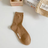 NEW AUTUMN AND WINTER LETTER SMILEY FACE SOCKS_CWMS0909