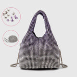 PORTABLE BUCKET BAG ELEGANT RHINESTONE EVENING BAG_CWAB3586