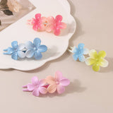 GRADIENT FLOWER HAIR CLIP DUCKBILL UPDO ACCESSORY_CWMM4988