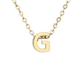 FASHION MIRROR POLISHED GOLD LETTER NECKLACE_CWMM5590