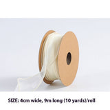 PLAIN FISHTAIL ORGANZA WITH FLORAL BINDINGDIYRIBBON_CWMM5788